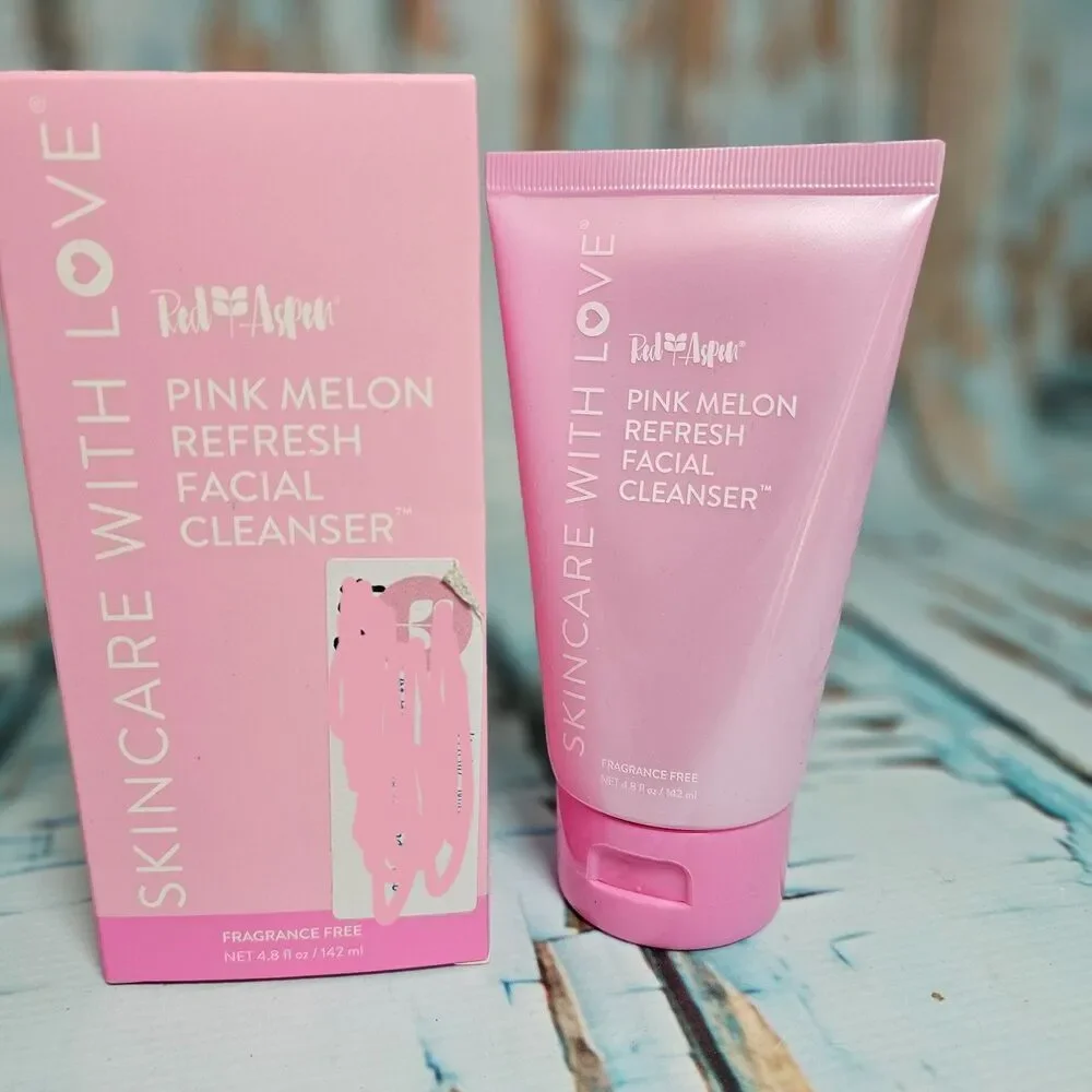 Red Aspen Pink Melon Refresh Facial Cleanser 4.8 oz Fragrance Free NEW